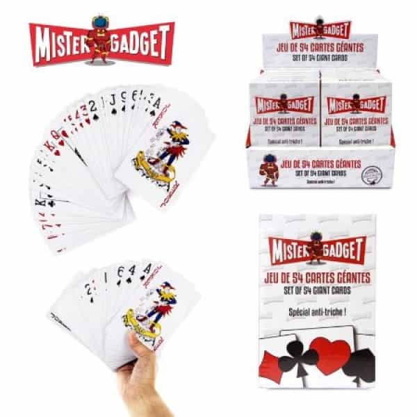 Jeu de 54 cartes géantes