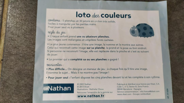 Loto des couleurs